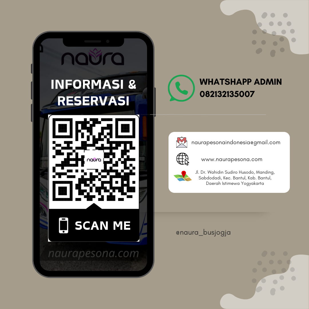 Informasi dan Reservasi Bus Pariwisata Jogja Naura Pesona Indonesia